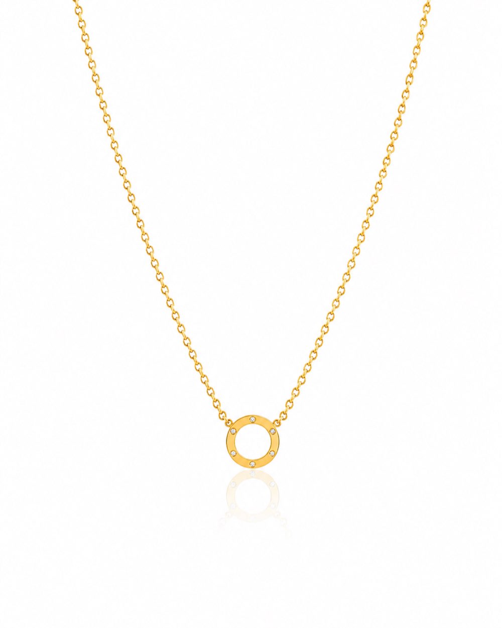 Cercle Pavé Necklace